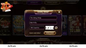 Cách bước đăng nhập Zowin