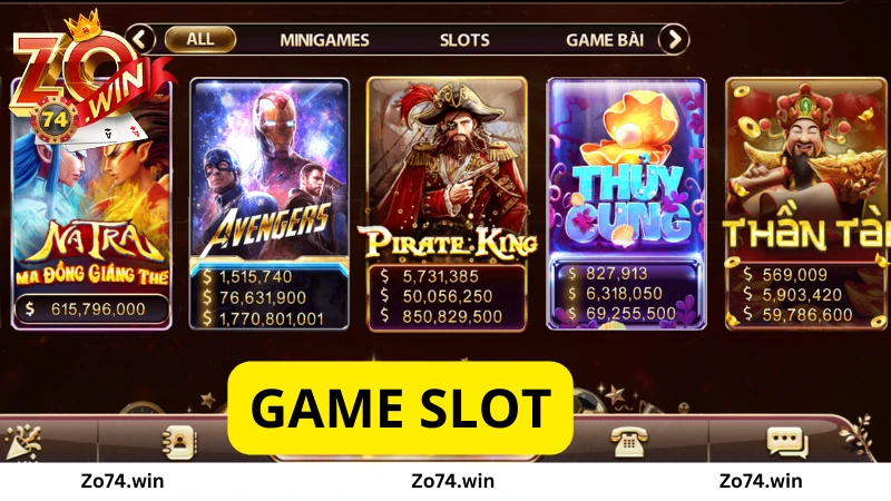 Sảnh game Slot Zowin
